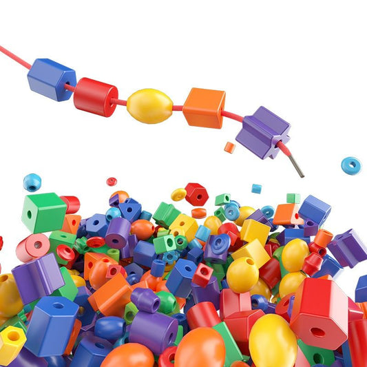 Kindergarten Educational Bead-stringing Toys And Building Blocks