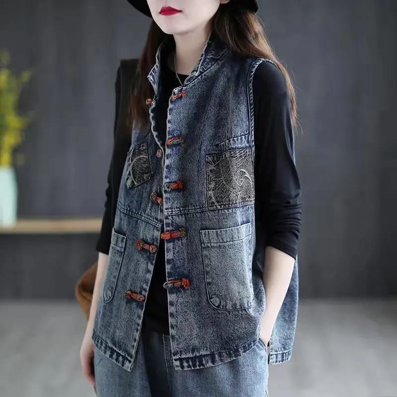 Autumn New Arrival Artistic Vintage Ethnic Style Waistcoat
