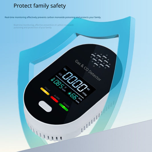 Carbon Monoxide Detector For Home And RV Four-in-onemeasures Temperature Humidity And Gas