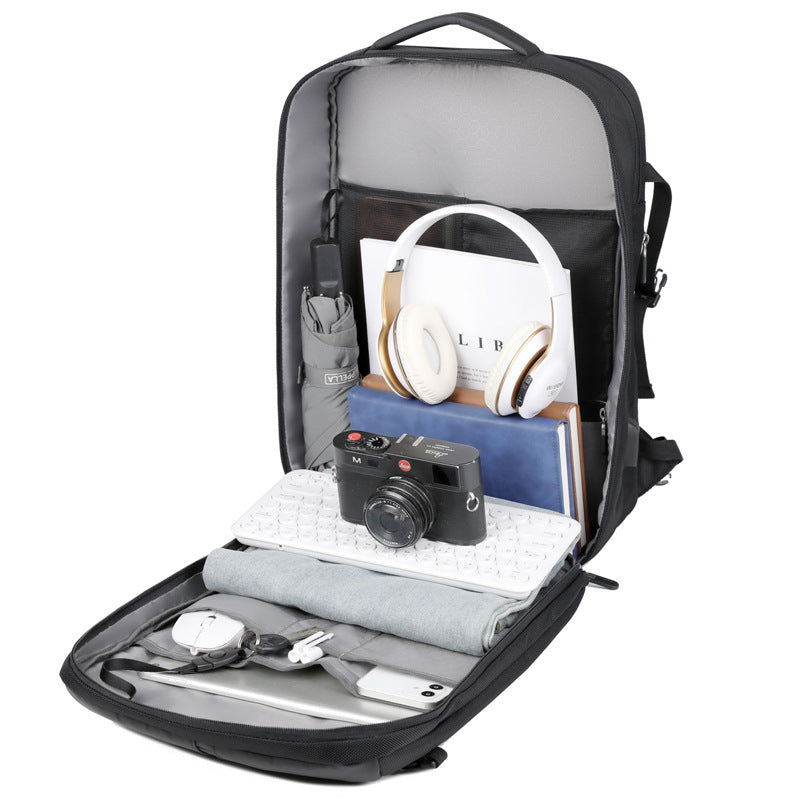 Business Commute Large Capacity Scalable Waterproof Computer Backpack