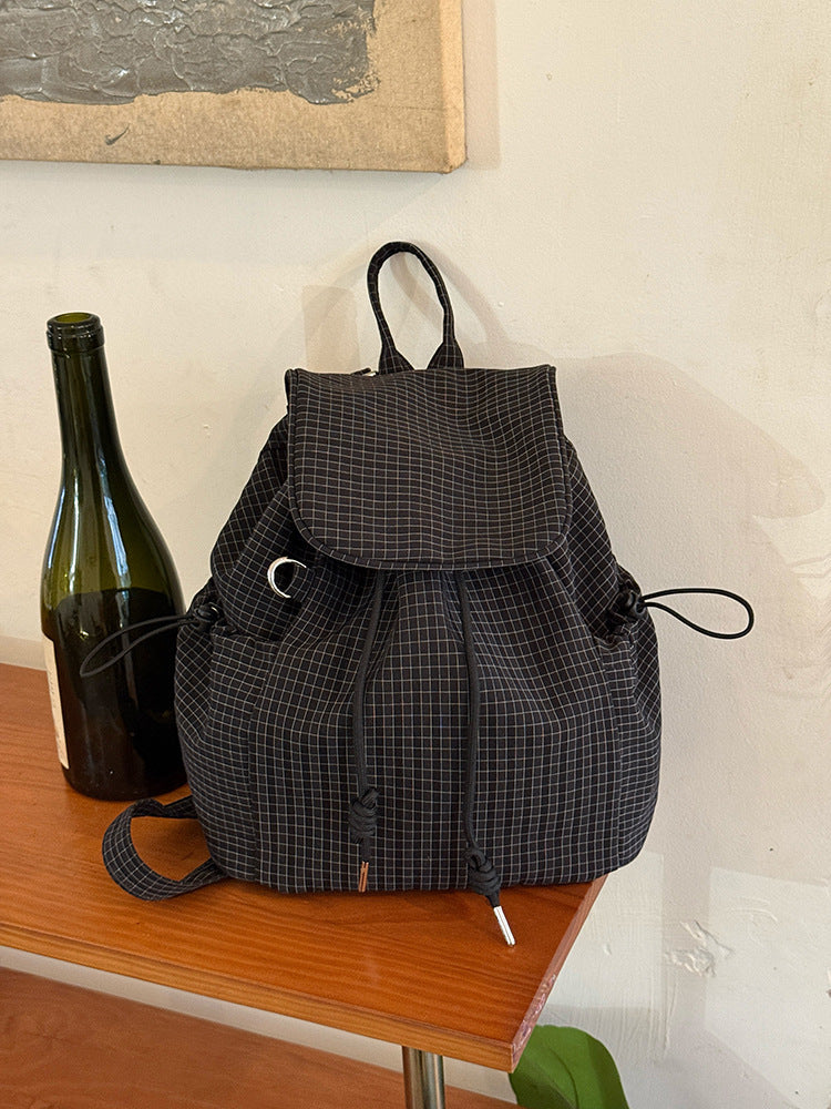 Korean-style Lightweight Nylon Streetwear Backpack
