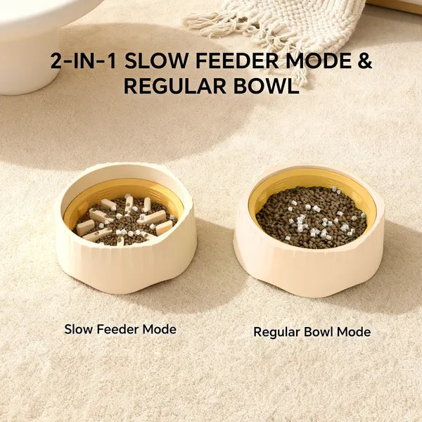 Blue Dual-purpose Slow Food Bowl, Fast&slow Food Can Be Freely Switched To Adapt To Different Pet Eating Habits, Cross-border Hot Selling Pet Supplies
