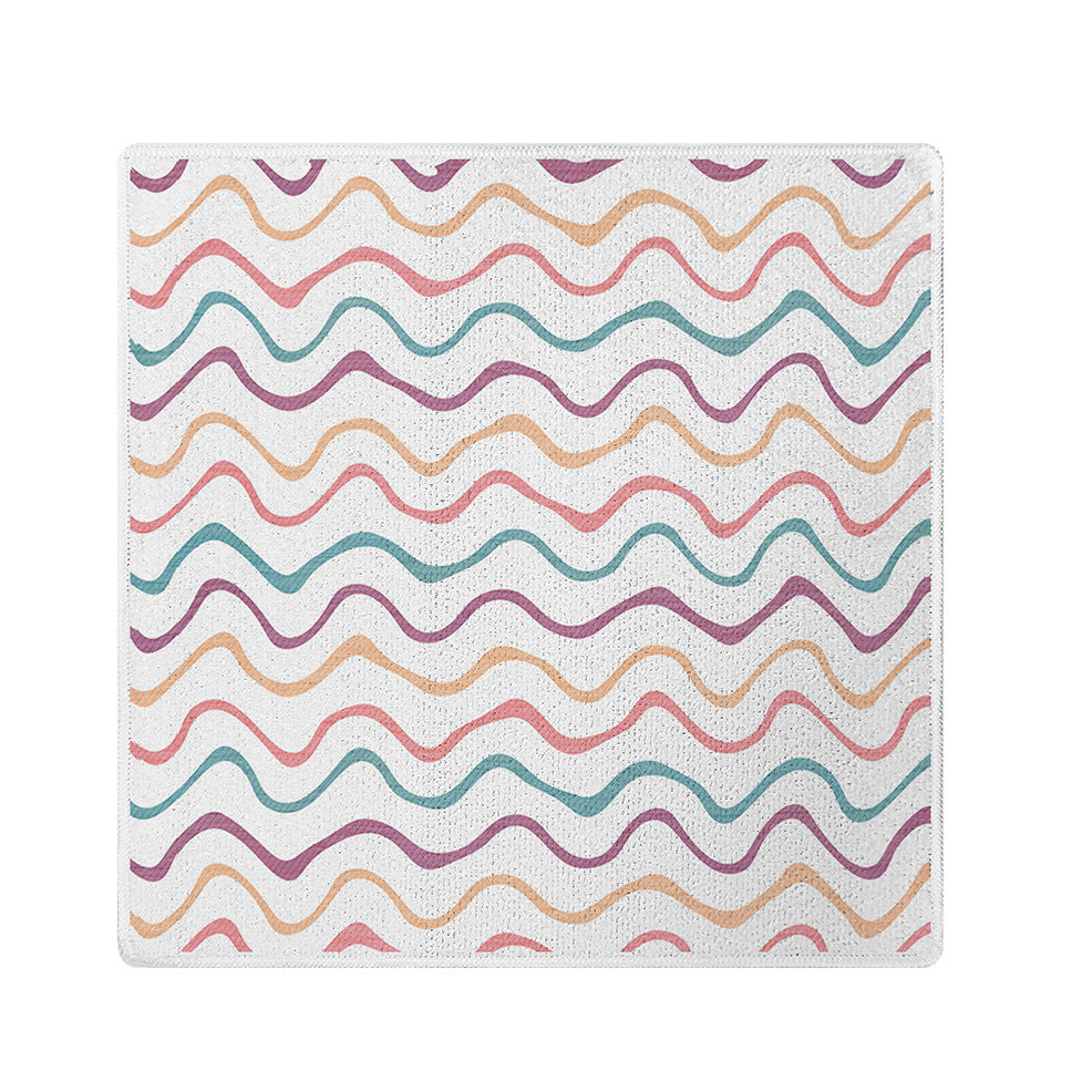 Printed Microfiber Kitchen Cleaning Cloth Small Square Towel