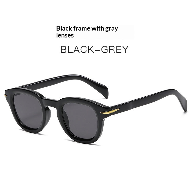 Korean-style Trendy Round-studded Small-frame Sunglasses