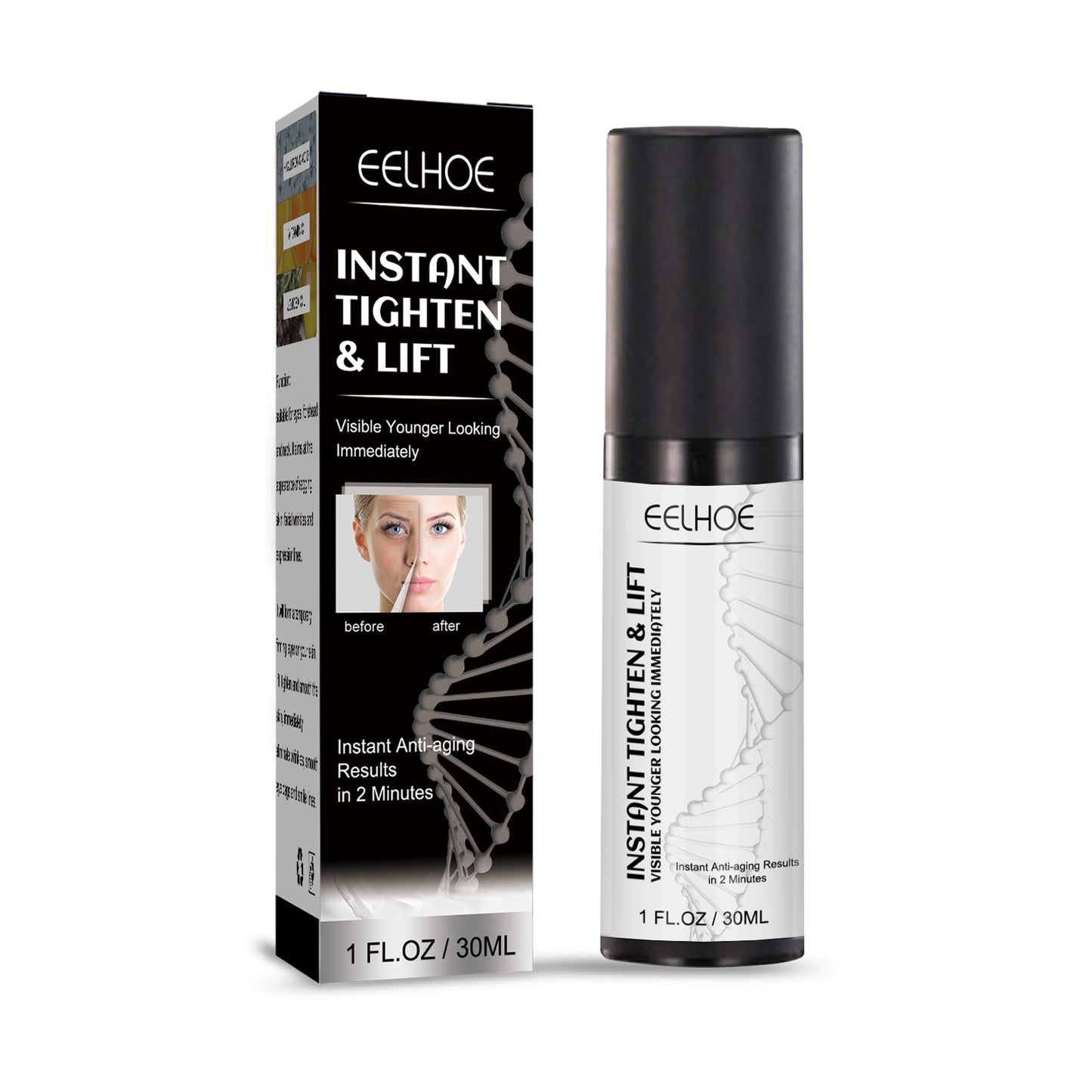 EELHOE Instant Facial Firming And Lifting Serum, Smoothing And Brightening Essence Lifts And Tightens Facial Skin