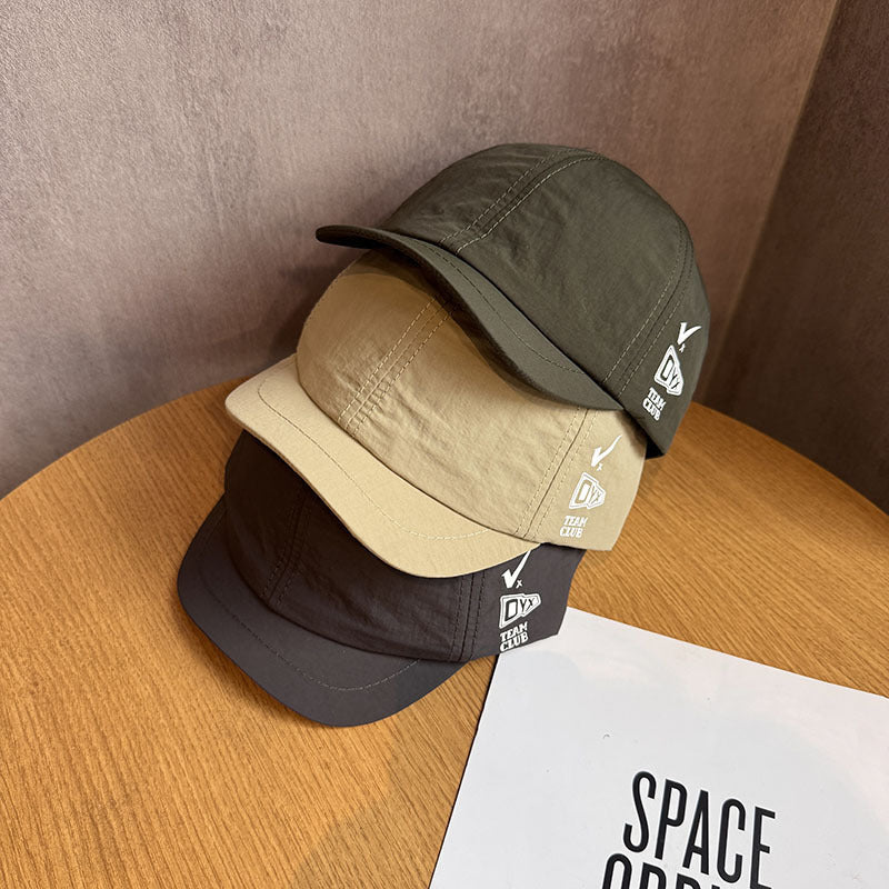 Summer Men's And Women's Solid-color Quick-drying Breathable Short-brimmed Hat With Simple Design - OYX Letter Style - Outdoor Fashionable Casual Baseball Cap