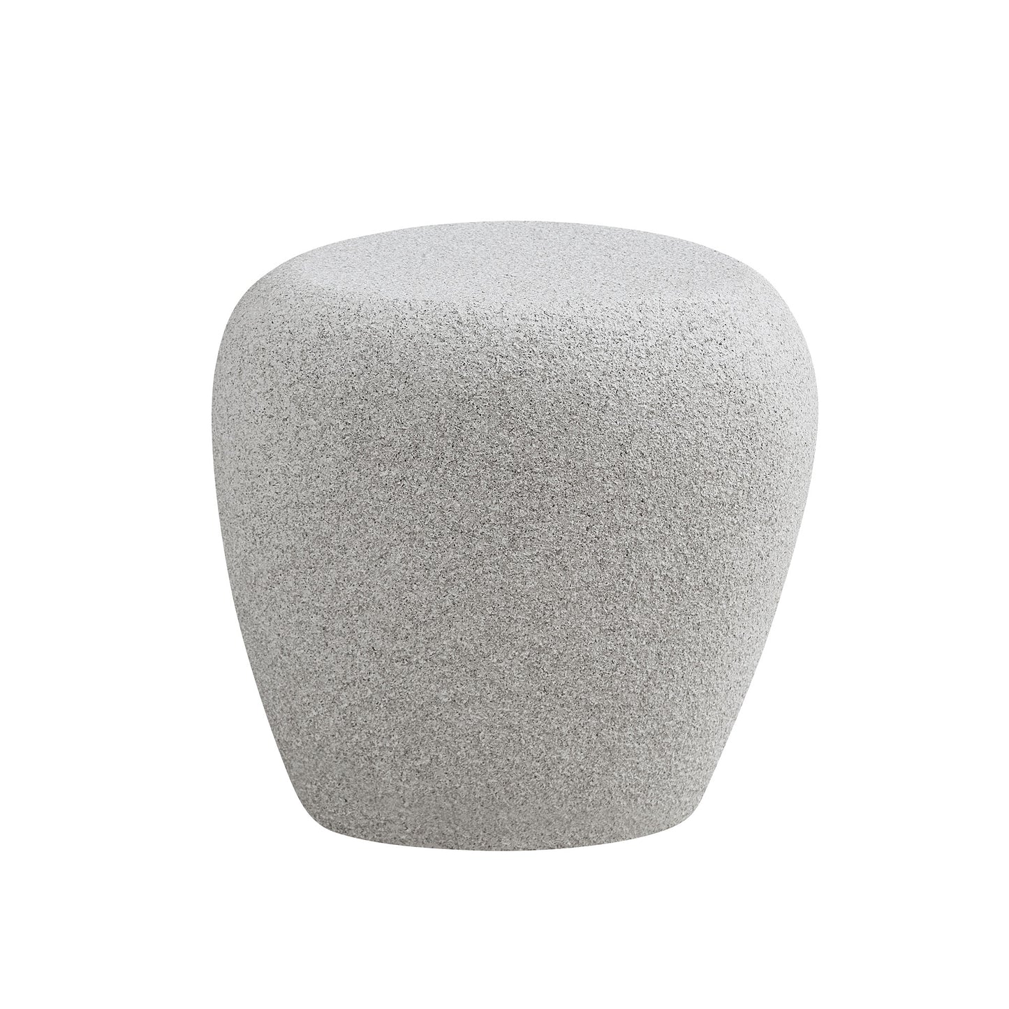 19.29 Inch Irregular Fiberglass Side Table  Durable, Scratch-Resistant & Waterproof End Table For Living Room,Apartment,Office