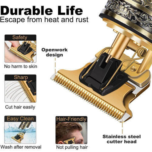 Hair Clippers Cordless Beard Trimmer For Men Hair Cutting Barber Shaving Machine