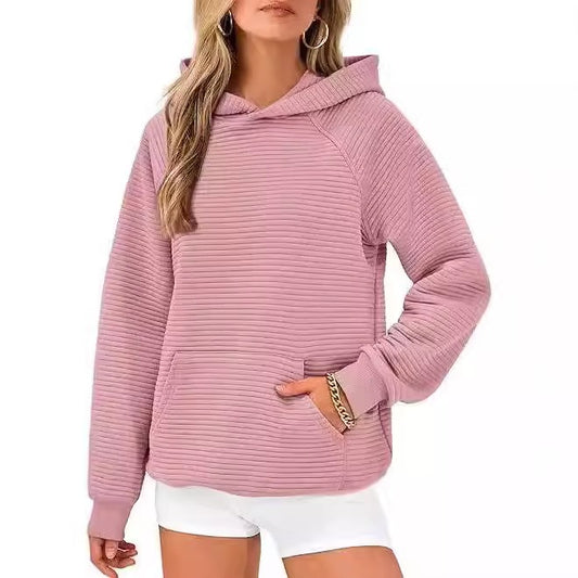 Women Fashion Hooded Sweatshirt, Casual Long Sleeve Pocket Hoodie