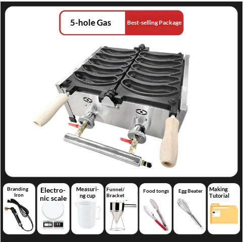 Banana Street Food Stalls Bursting-Fill Banana-Shape Electric Toast Machine