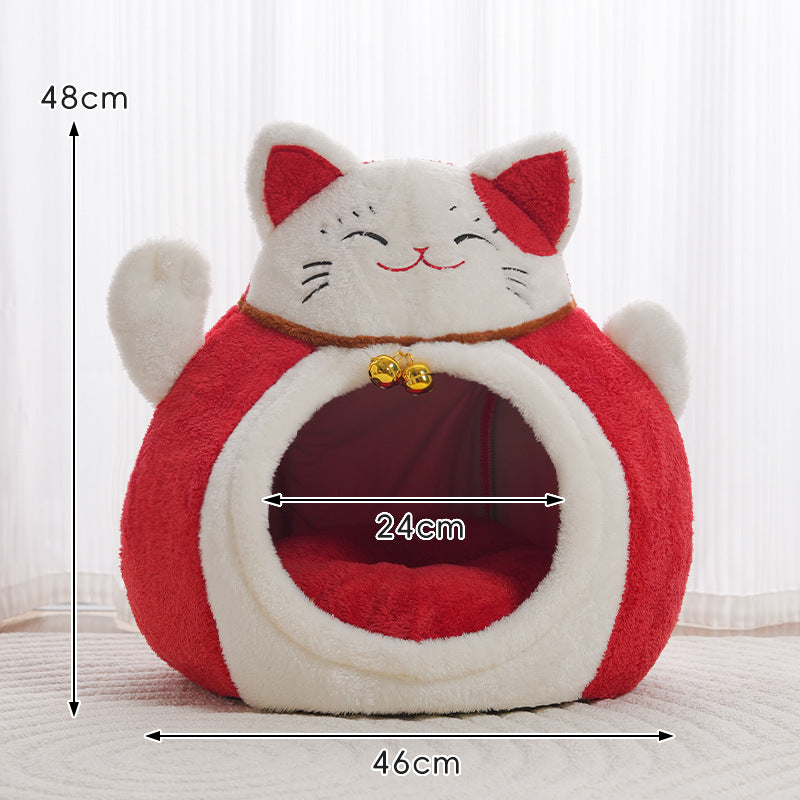 New Fortune Cat Bed Lucky Pet Nest