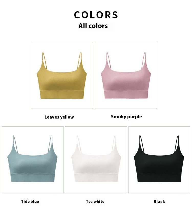 Thin Shoulder Beauty Back Exercise Vest With Chest Pad Female Yoga European And American Style Sling Workout Underwear