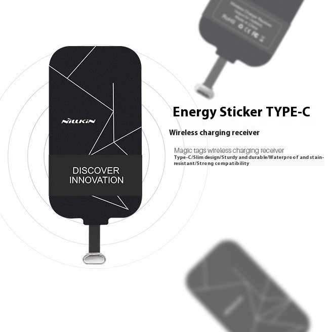 TYPE-C Interface Energy Sticker Wireless Charging Receiver