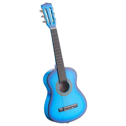 Classical Guitar, 30 Inch, Wood Classical Guitar Starter Kit For Beginners, With Nylon Strings, Gig Bag, Strap, Tuner, Extra Strings, Picks, Capo, Basswood, For Kids Girls Boys Students, Blue