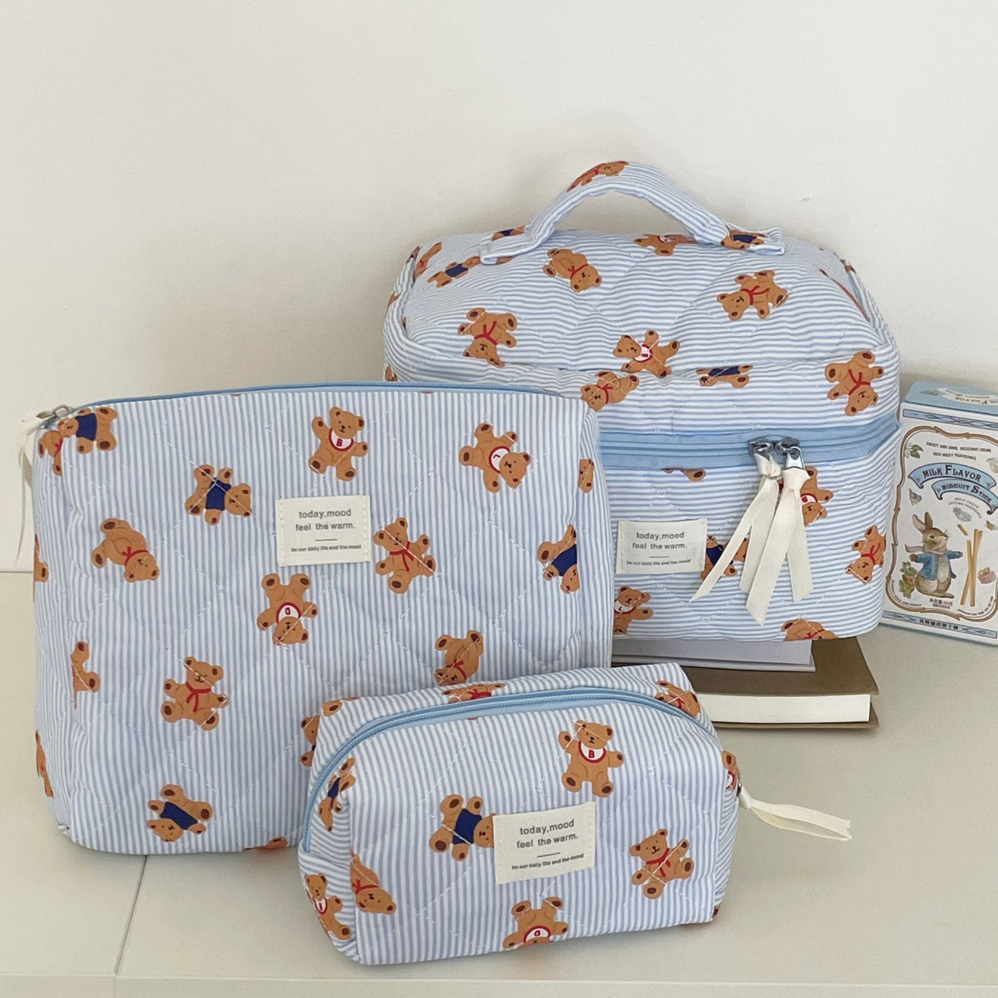 Bow-knot Flower Large-capacity Makeup Bag
