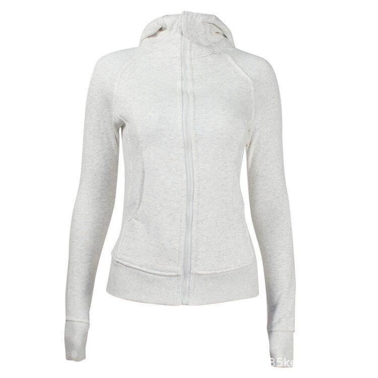 Yoga Clothes Coat Sports Full Zipper Hooded Sweatshirt