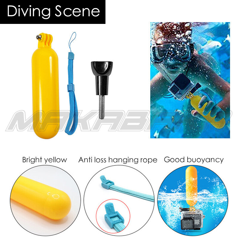 328 Go Pro Accessories Set Kit For G Opro Hero10 9 8 7 6 Monopod Head Chest Strap