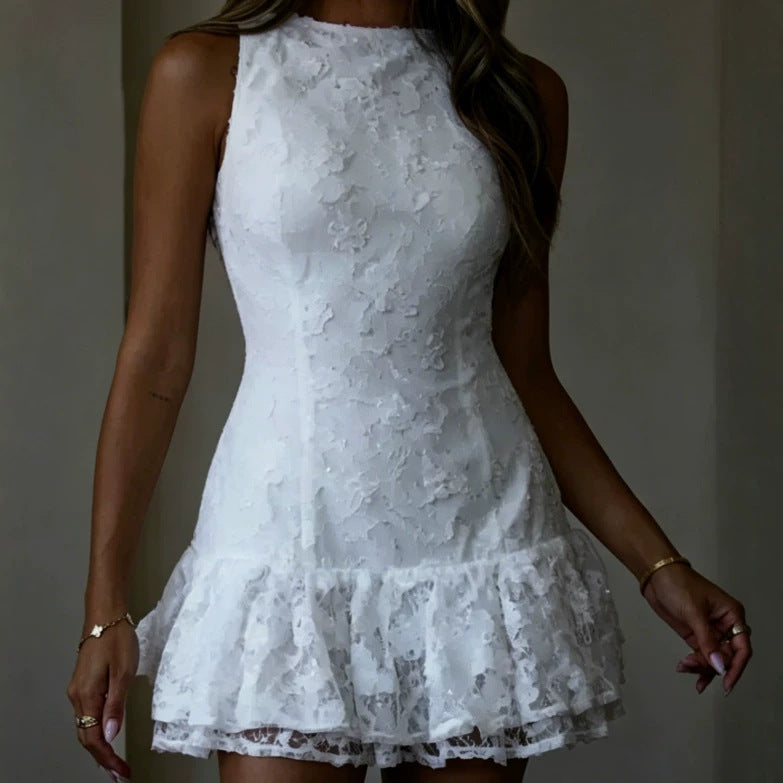 Womens Lace Elegant Fashion Casual Dress