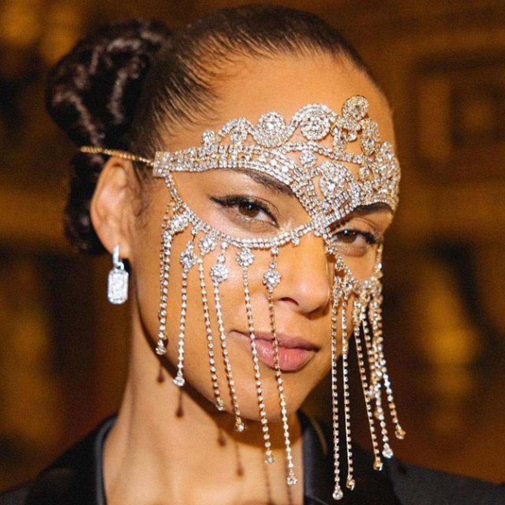Women's Fashion Personalized Mask Stage Accessories