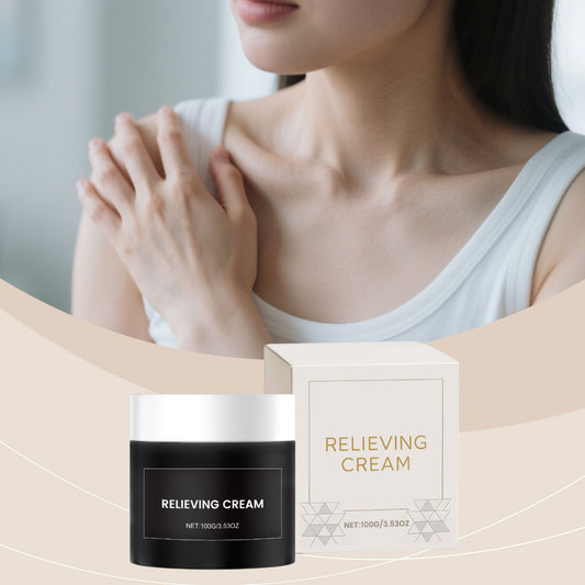 Gently Apply The Herbal Care Cream To The Body