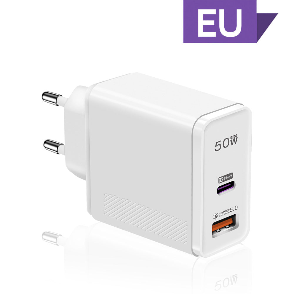 50W Super Fast Charging EUUSUK Standard Charger