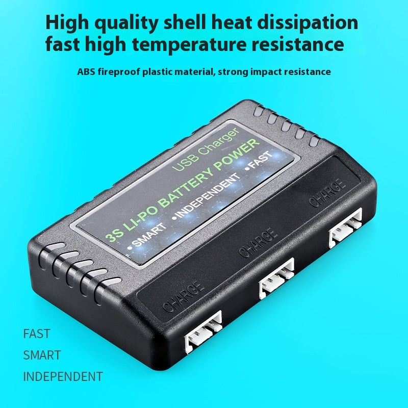111V Charger One Charge Three Gun Mold 3S Lithium Battery Charging Full Power Turn Light Balance Charging Case