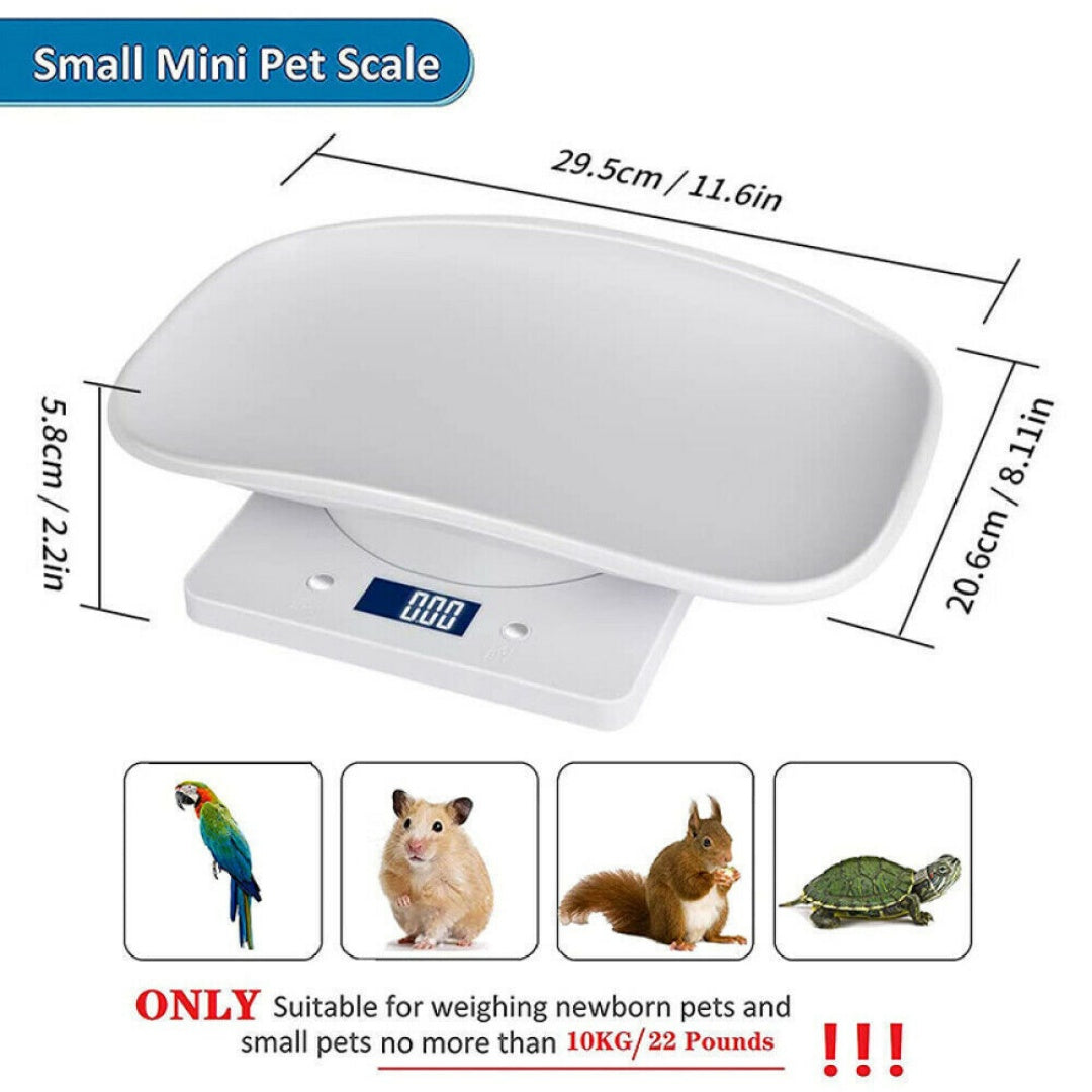 New Electronic LCD Digital Cat Puppy Small Pet Weighing Scales Animal Scale 10kg 1g UK