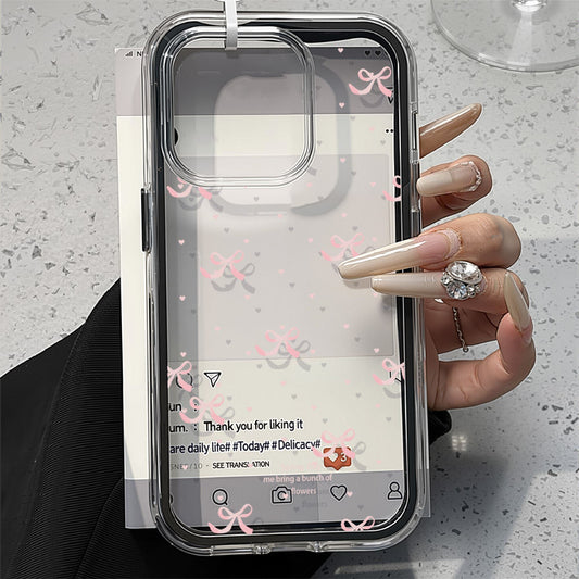 Full Screen Bow For 17Pro Max Mobile Phone Protective Case