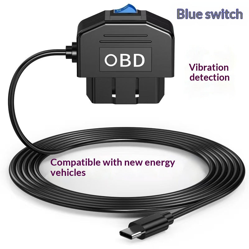 Smart OBD Parking Monitoring Cable For Dashcams