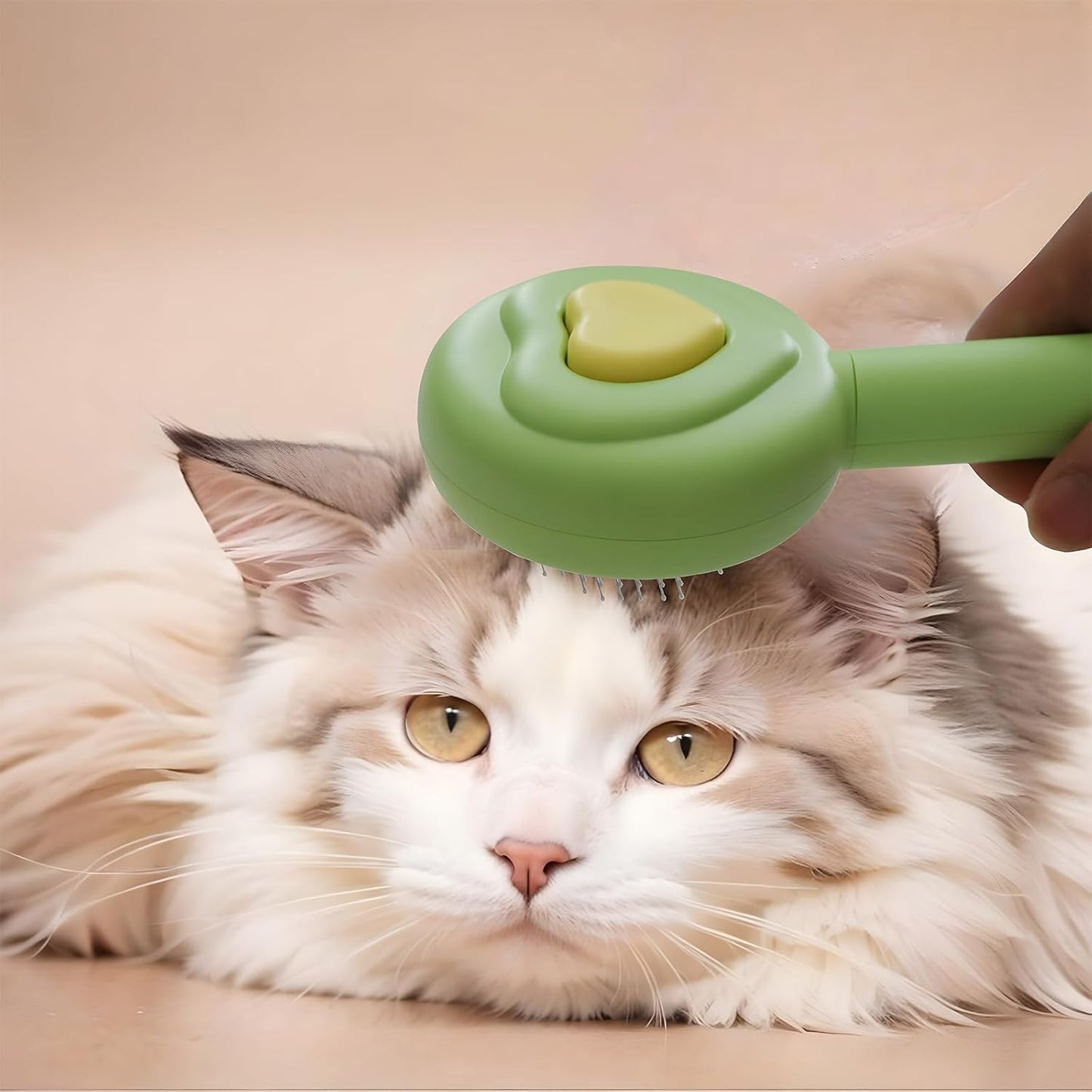 Pet Beauty Hair Removal Comb Cat Brush - One Click Release Care Cat Comb Dog Hair Removal Brush
