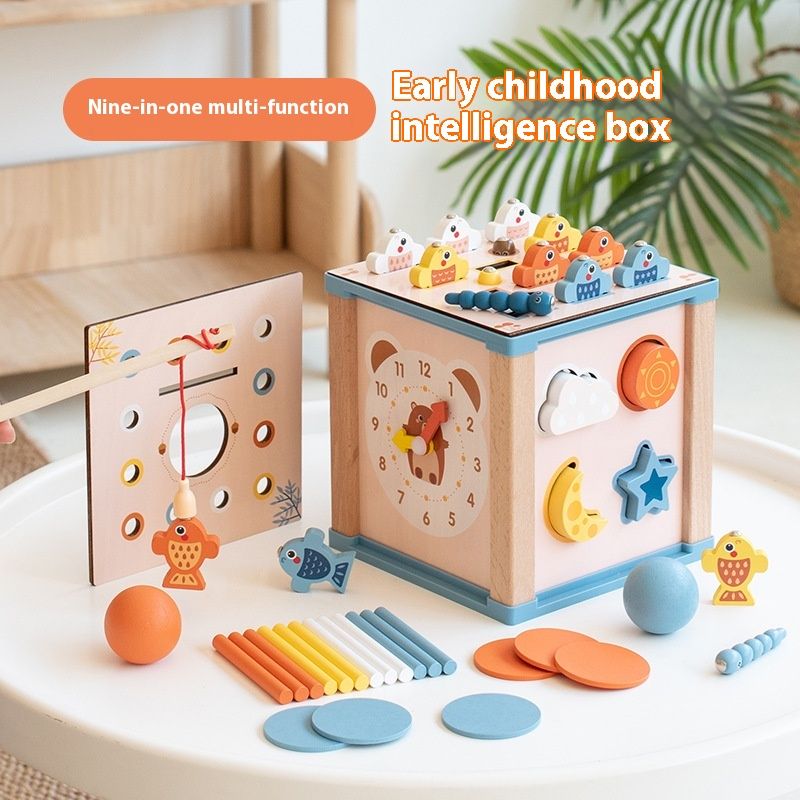 Multifunctional Building Blocks Treasure Chest Boys And Girls Year-old Intelligence Toys