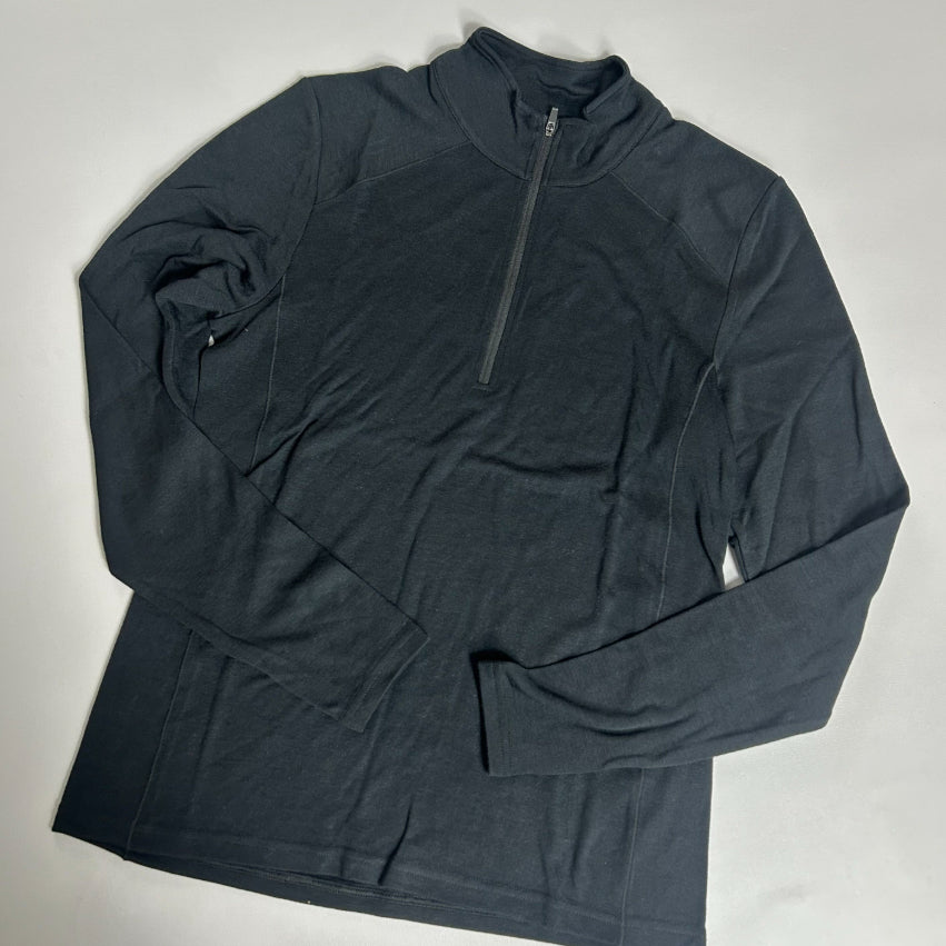 Half-zip Outdoor Base Layer For Fall And Winter And Antibacterialideal For Skiing