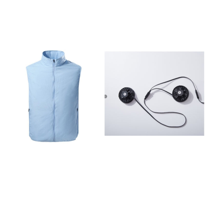 Cooling And Charging Sunscreen Vest With Fan