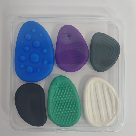 Childrens Sensory Stones Stress-relief Silicone Toys