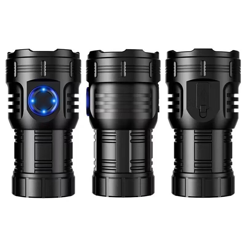 Bright Eight-Eye Monster High-Intensity Flashlight Rechargeable For Outdoor Use