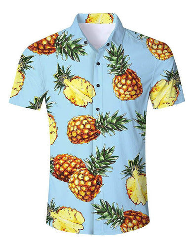 Mens 3D-printed Breathable Fashion Casual Shirt