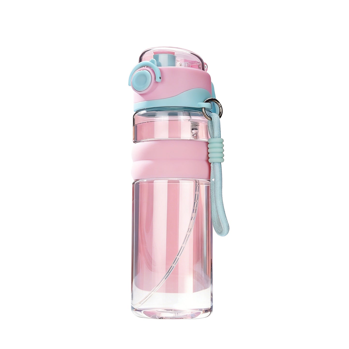 Spray-type Outdoor Large-capacity Portable Plastic Water Bottle With A Carrying Strap