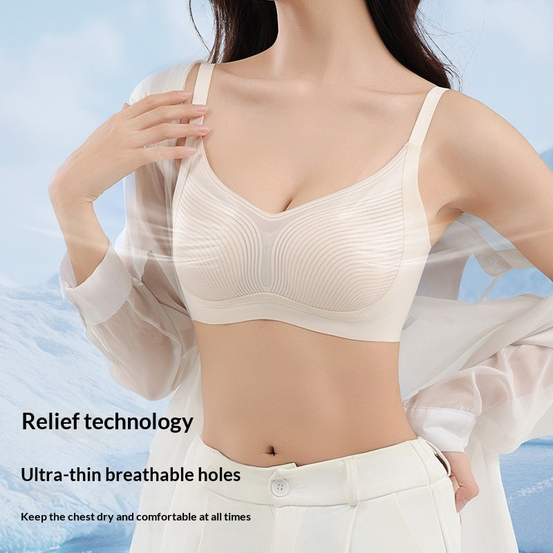 Seamless Cooling Bra With Adjustable Shoulder Straps