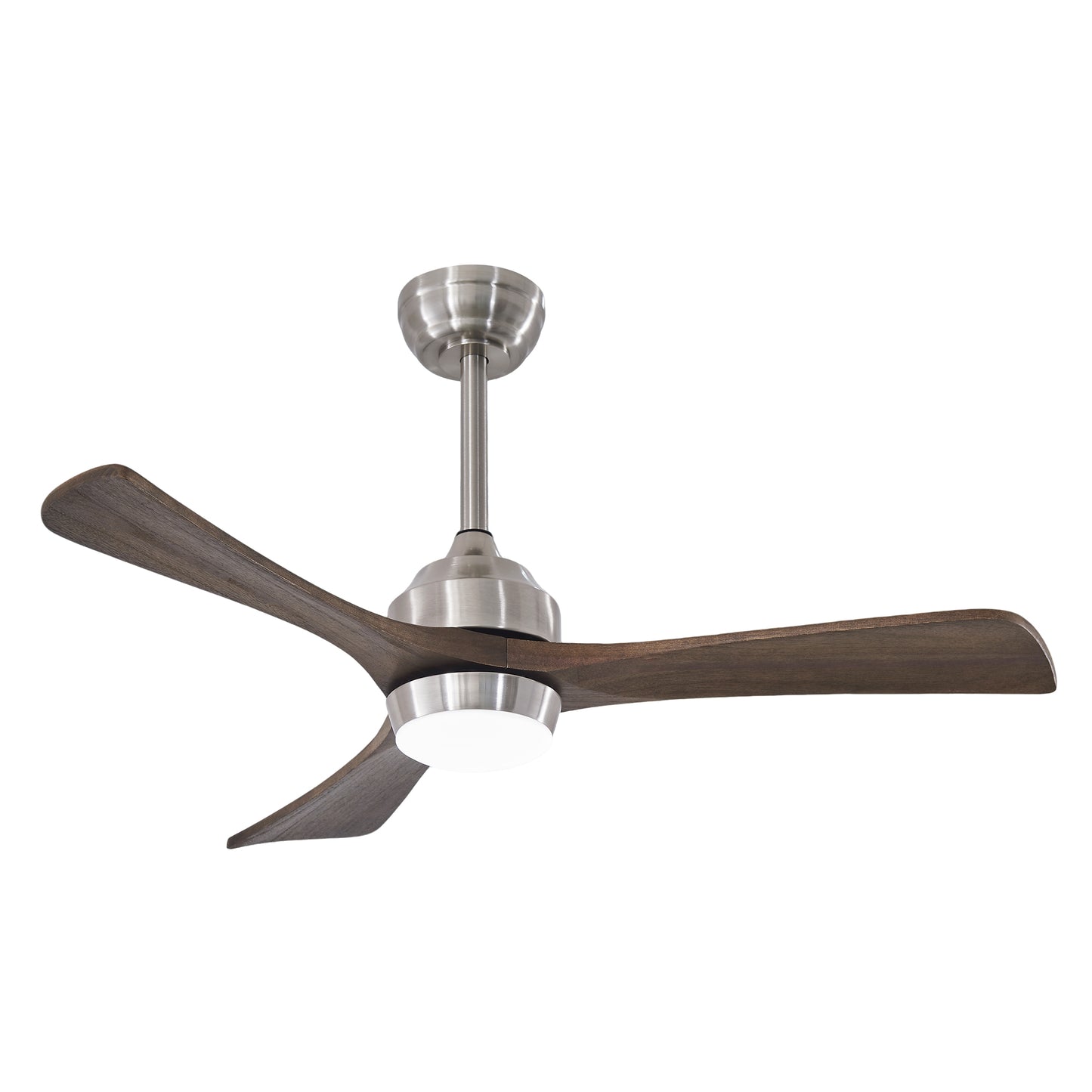 42  Solid Wood Blades Ceiling Fan With Lights Remote Control,Quiet DC Motor 3 Blade Ceiling Fans 6 Speed Levels,Reversible Ceiling Fan, For Patio Living Room, Bedroom, Office,Indoor. Stain Nickel