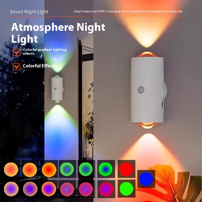 RGB Infrared Sensor Lamp Smart Rechargeable