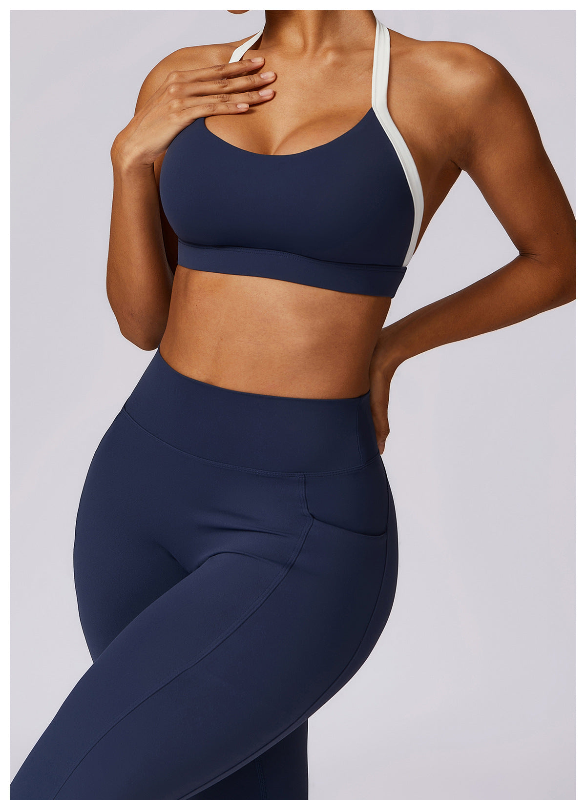Halter Shockproof Beauty Back Yoga Bra