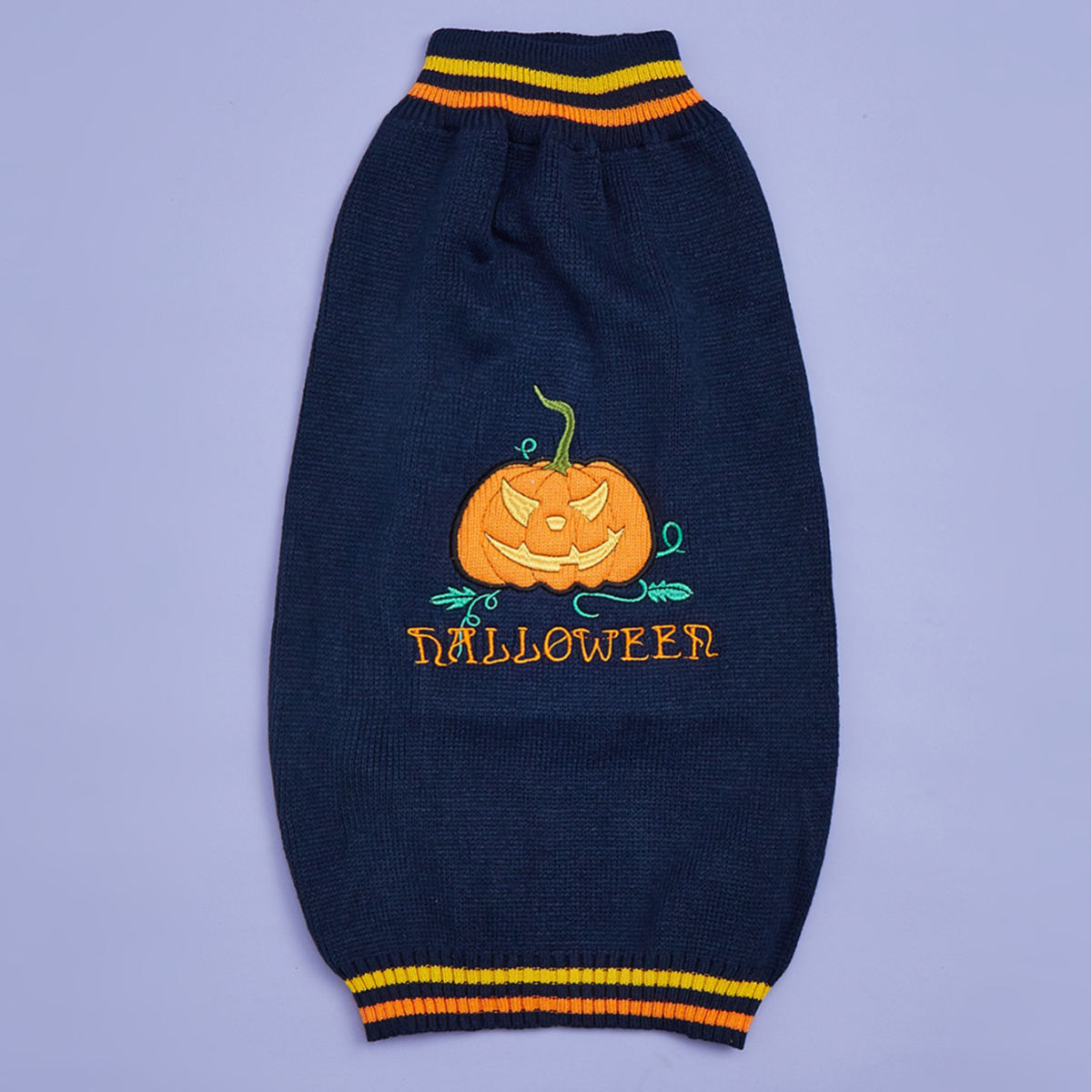 New Halloween Pumpkin Pet Sweater In Blue