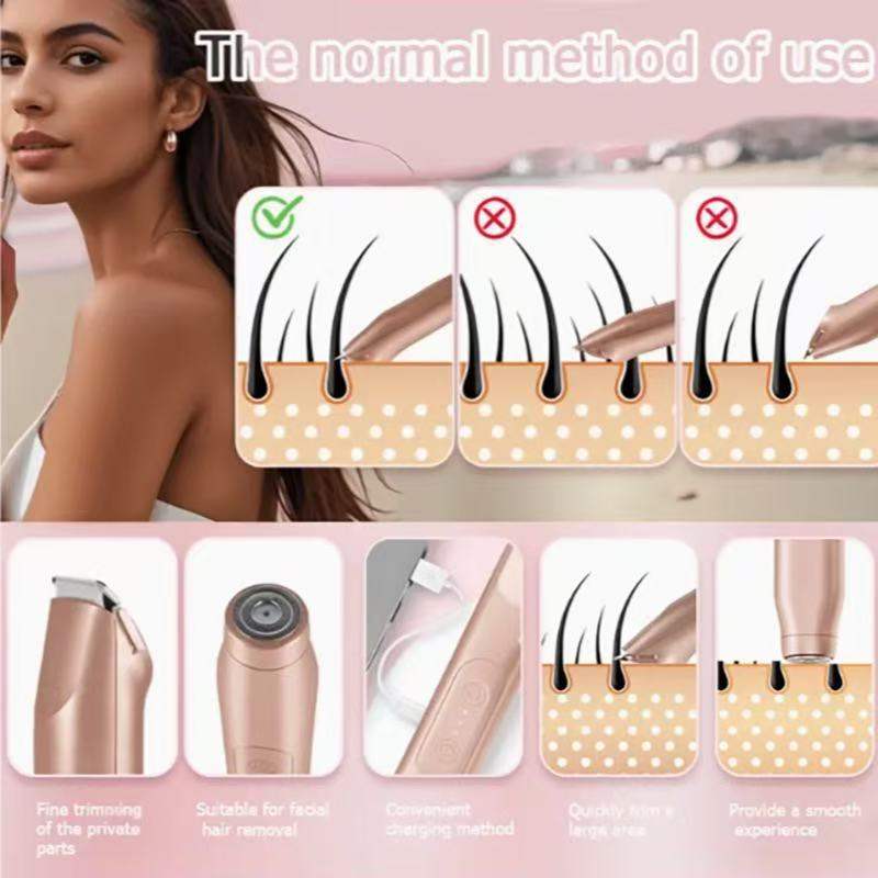 Cross-border Womens Dual-Head Hair TrimmerShaver