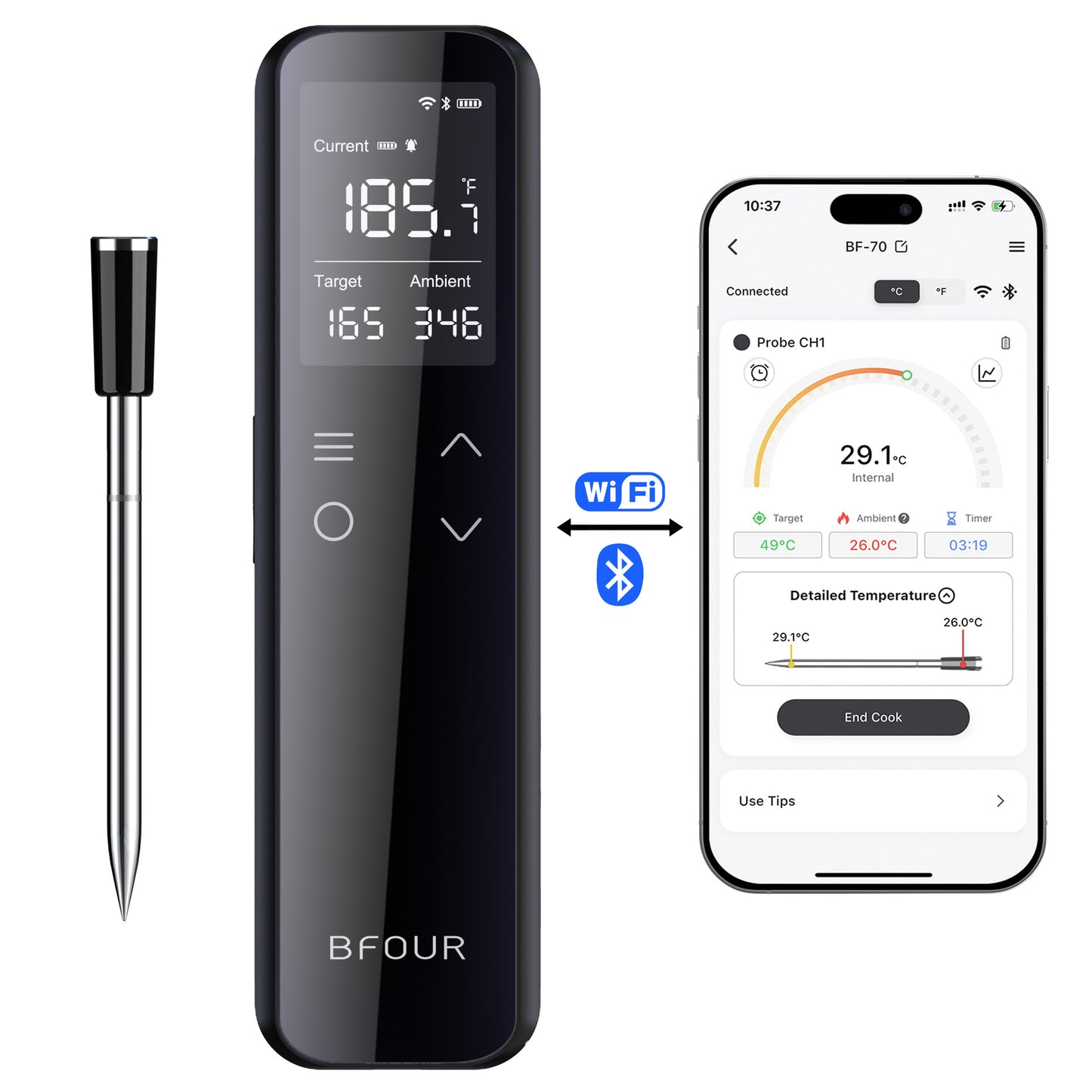 Food Barbecue Thermometer Kitchen Roasting Thermometer