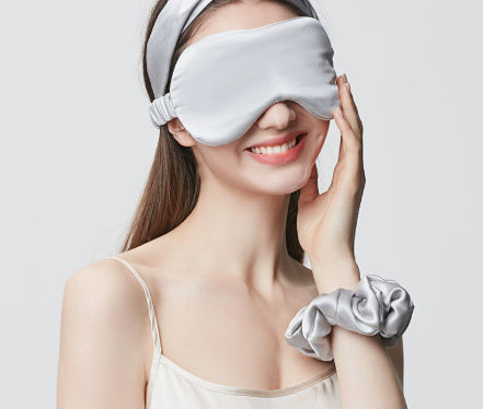 Thickened Eye Protecting Sleep Hair Tie And Eye Mask