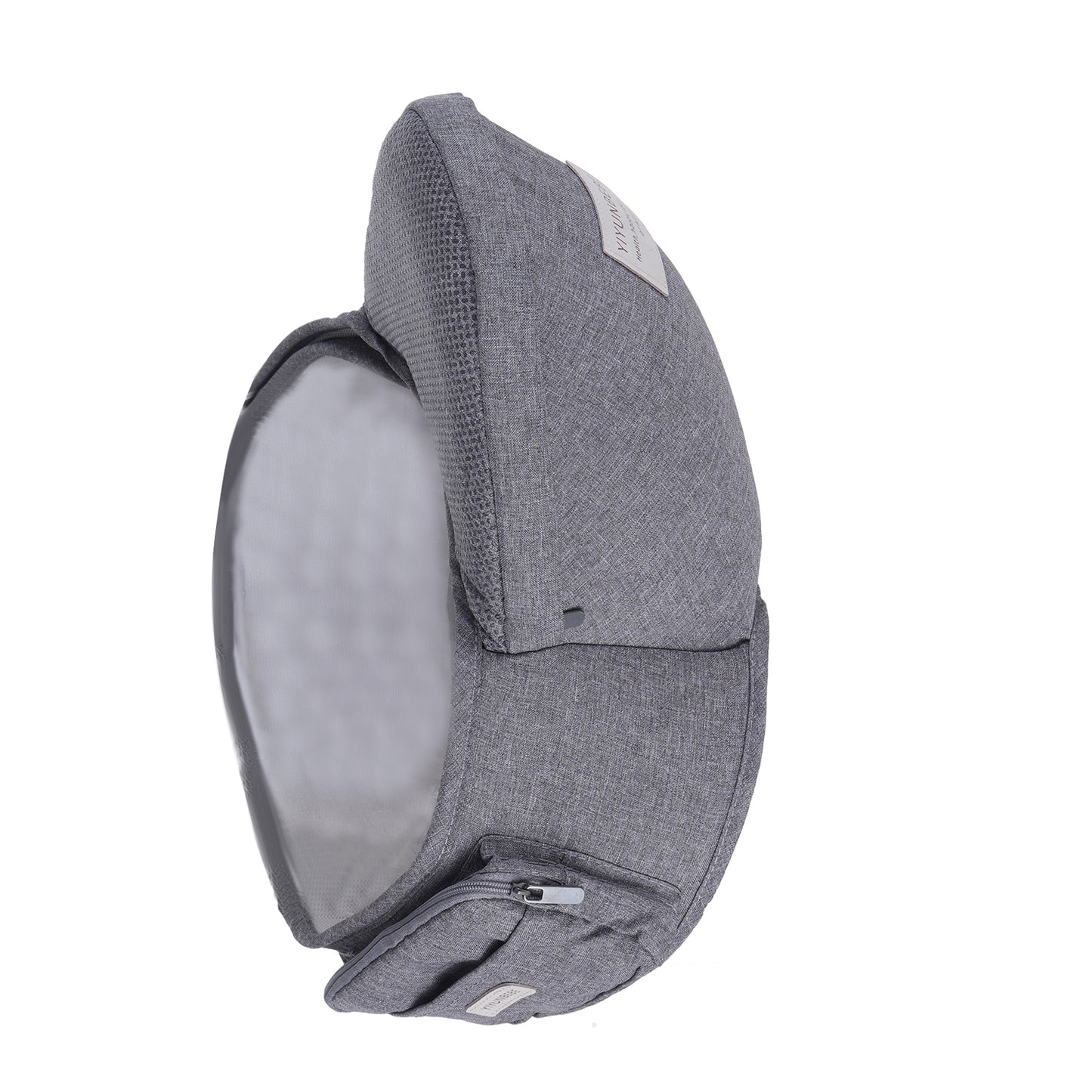 Ergonomic Hip Seat Baby Carrier, Ergonomic Baby Hip Seat, Adjustable Waist Belt, Zipper Pocket For Essentials, For 0-36 Months Newborn &amp; Toddler, 7-41lbs Gray