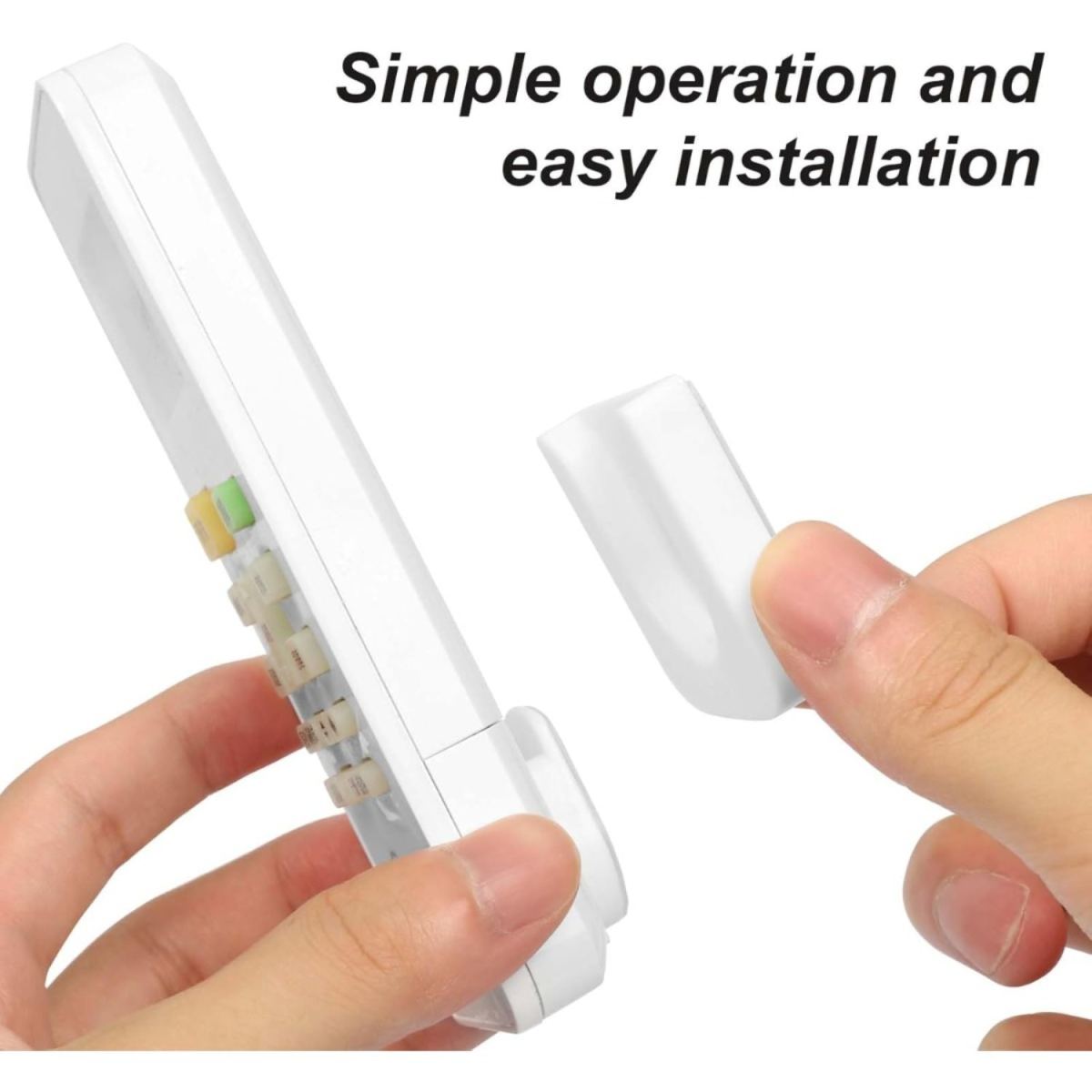 6-Piece Magnetic Remote Control Holder, Magnetic Mount, Remote Control Holder, Wall-Mounted Magnetic Holder, No Drilling Required, For Home, Office, And School (White)
