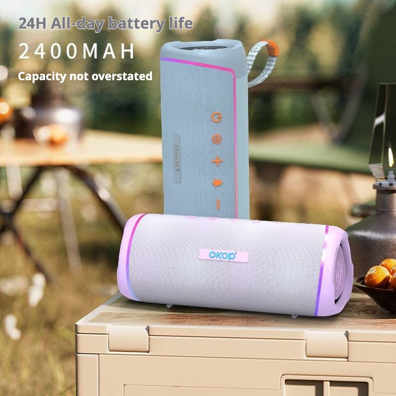 KP-842 Portable Bluetooth Speaker TF Card Support Subwoofer Ambient Light Compact Size Long Battery Life High Volume Best Seller