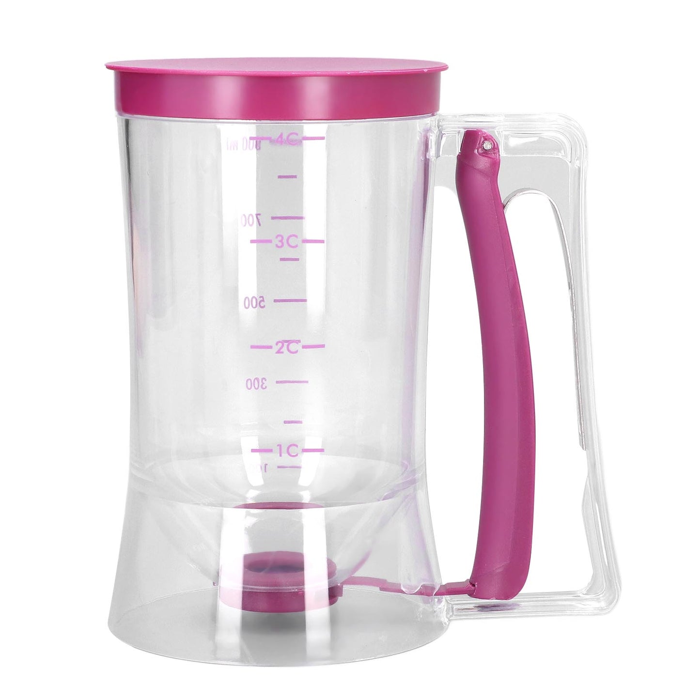 Pancake Dispenser PP Material BPA Free Trigger Handle Wide Opening Controllable Food Size Measurable Scale Pourer