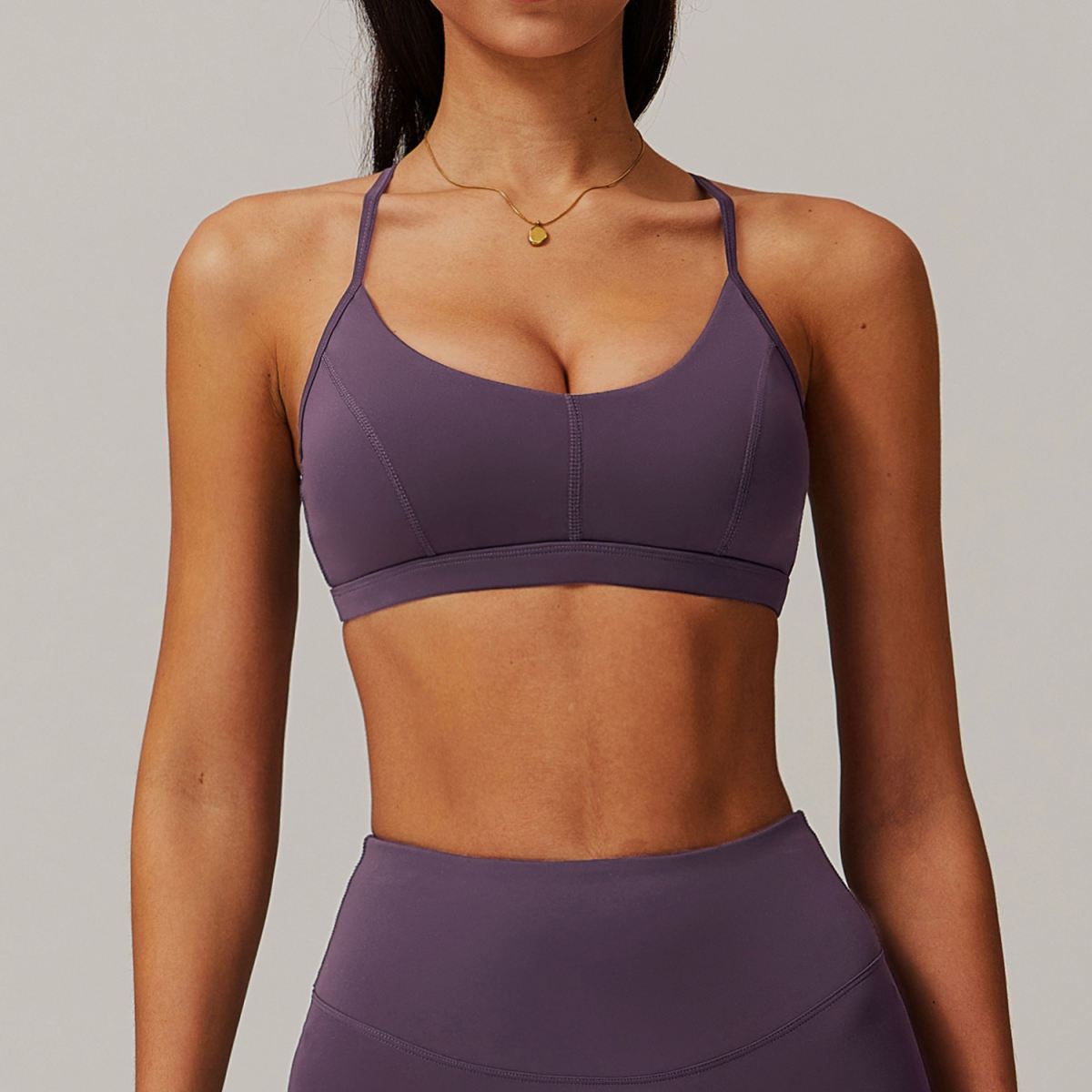 Nude Feel Sports Underwear Fitness Yoga Running Bra